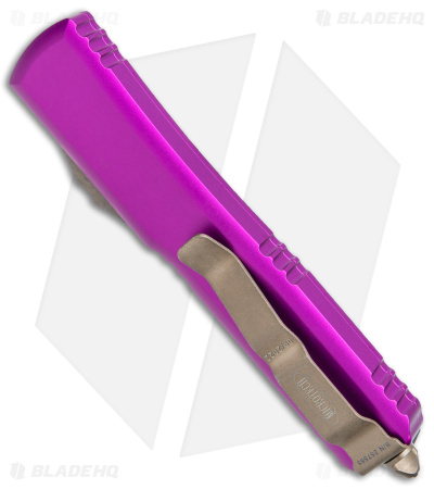 Microtech Ultratech Bayonet OTF Automatic Knife Violet (3.4" Bronze Apocalyptic)
