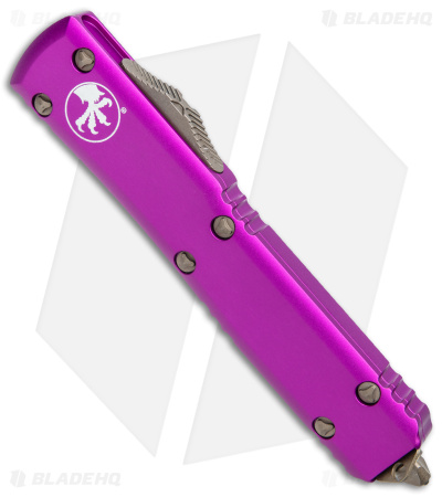 Microtech Ultratech Bayonet OTF Automatic Knife Violet (3.4" Bronze Apocalyptic)