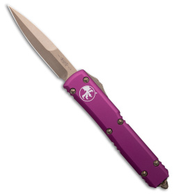 Microtech Ultratech Bayonet OTF Automatic Knife Violet (3.4" Bronze) 120-13VI