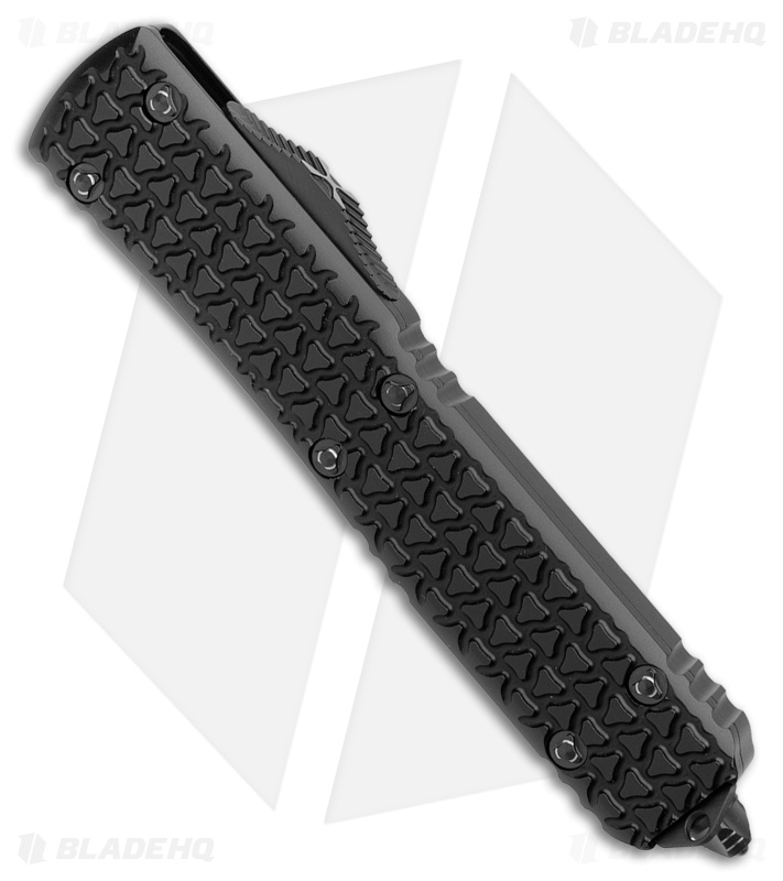 Microtech Ultratech D/E OTF Automatic Knife Tri-Grip Black (3.4" Red Full Serr) 