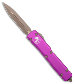 Microtech Ultratech D/E OTF Automatic Knife Violet (3.4" Bronze Apocalyptic)