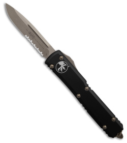 Microtech Ultratech S/E OTF Automatic Knife Black Alum (3.4" Bronzed Serrated)