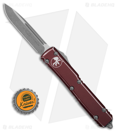 Microtech Ultratech S/E OTF Automatic Knife Distressed Merlot (3.4" Apocalyptic)