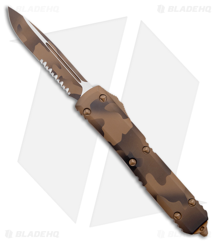 Microtech Ultratech S/E OTF Automatic Knife Camo (3.4" Coyote Camo Serr)