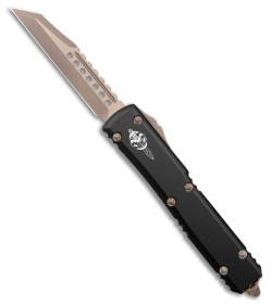 Microtech Ultratech Warhound OTF Auto Knife Black (3.4" Apocalyptic Bronzed)