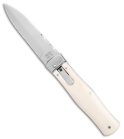 Mikov 241 Predator Lever Lock Automatic Knife Camel Bone (3.75" Polish)