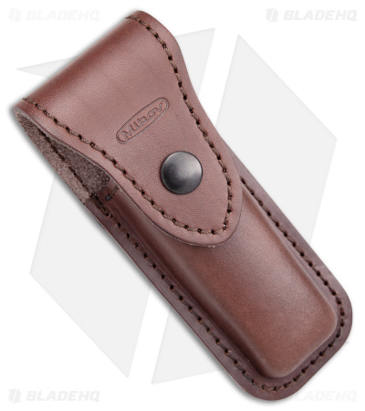 Mikov 241 Predator Lever Lock Auto Knife Brown Stag (3.75" Damascus)