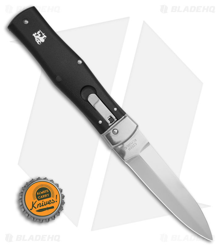 Mikov 241 Predator Leverlock Auto Black Left Hand - Blade HQ