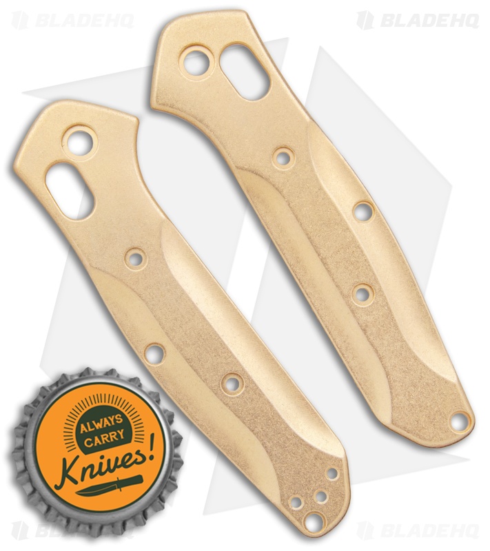 Flytanium Custom Brass Scales for Benchmade Mini Osborne 945