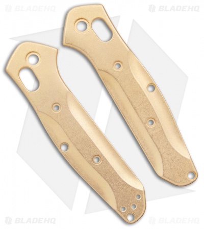 Flytanium Custom Brass Scales for Benchmade Mini Osborne 945
