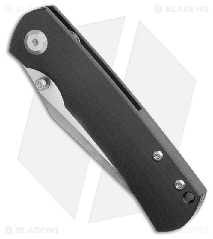 Monterey Bay Knives Mini Old Guard Clip Point Liner Lock Knife Black (3" Satin)