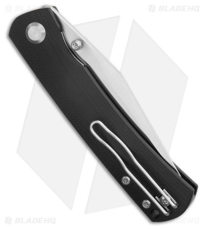Monterey Bay Knives Old Guard Clip Point Liner Lock Knife Black (3.5" Satin)