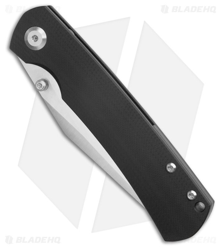 Monterey Bay Knives Old Guard Clip Point Liner Lock Knife Black (3.5" Satin)
