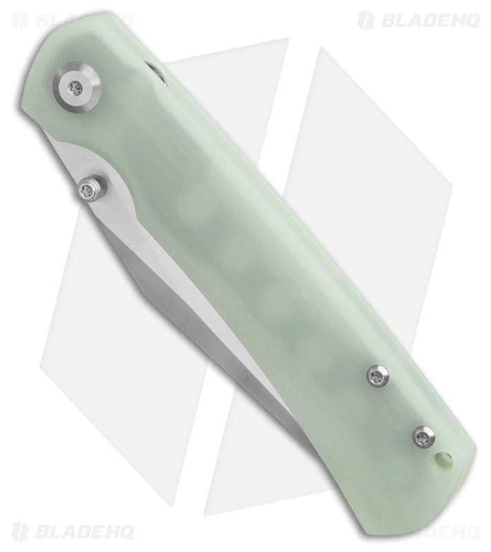 Monterey Bay Knives Old Guard Clip Point Liner Lock Knife Jade (3.5" Satin)