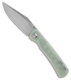 Monterey Bay Knives Old Guard Clip Point Liner Lock Knife Jade (3.5" Satin)