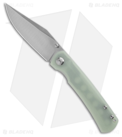 Monterey Bay Knives Old Guard Clip Point Liner Lock Knife Jade (3.5" Satin)
