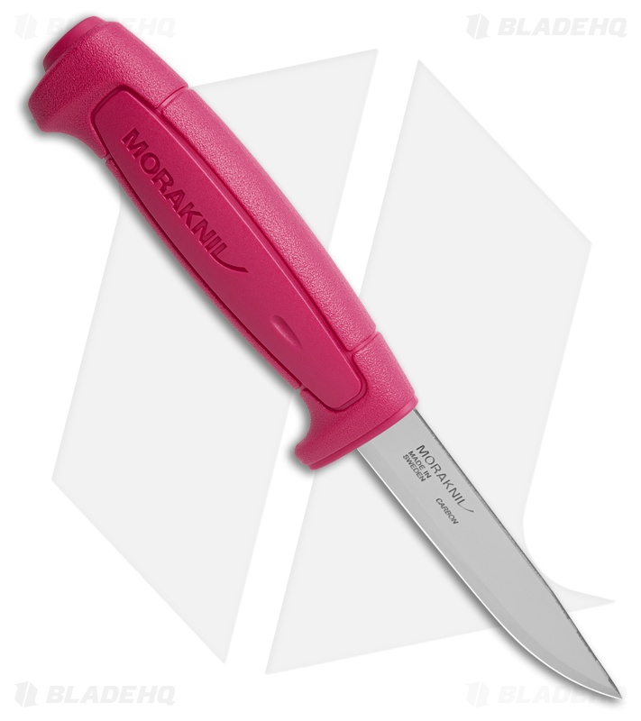 Morakniv Basic 511 Fixed Blade Knife Pink Polymer (3.5" Satin)
