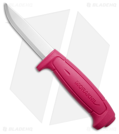 Morakniv Basic 511 Fixed Blade Knife Pink Polymer (3.5" Satin)
