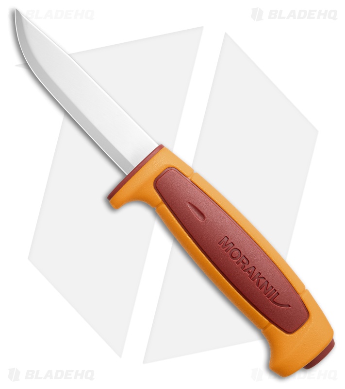 Morakniv Basic 546 Fixed Blade Knife Red/Yellow Polymer (3.5