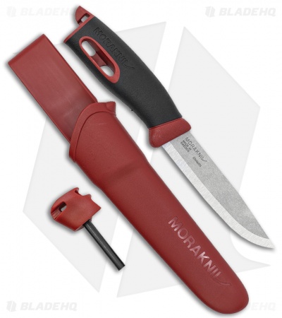 Morakniv Companion Spark Red w/ Fire Starter (4" Satin) 