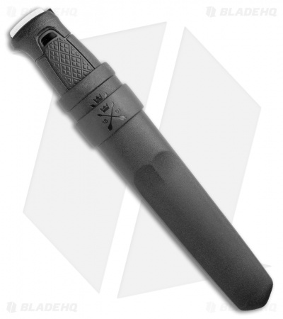 Morakniv Garberg Fixed Blade Knife Black w/ Sheath (4.25" Satin Stainless)