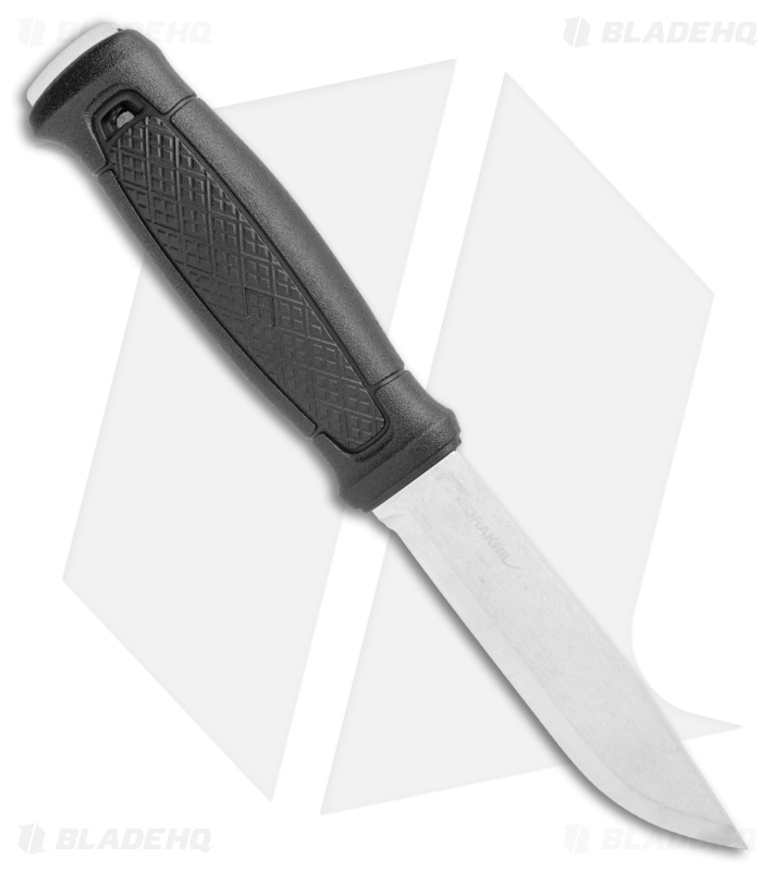 Morakniv Garberg Fixed Blade Knife Black w/ Sheath (4.25" Satin Stainless)