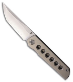 North Mountain Blade Chop Classic Frame Lock Knife Ti + Holes (3.1" Satin)