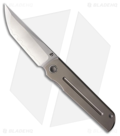 North Mountain Blade Chop Classic Frame Lock Knife Ti + Groove (3.1" Satin)