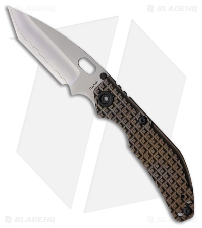 North Mountain Blade BBNM Tanto Frame Lock Knife Champagne Ti (3.5" Satin)
