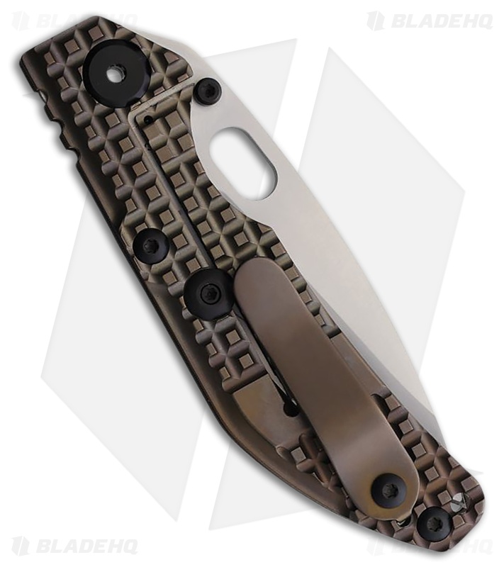 North Mountain Blade BBNM Tanto Frame Lock Knife Champagne Ti (3.5" Satin)