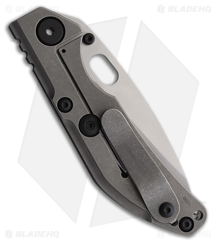 North Mountain Blade BBNM Tanto Frame Lock Knife Titanium (3.5" Satin)
