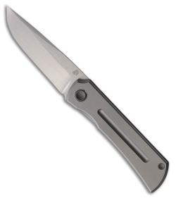 North Mountain Blade Sun Frame Lock Knife Titanium Machined Stripe (2.5" Satin)