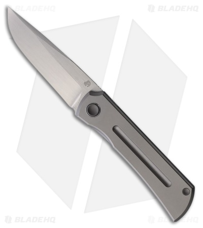 North Mountain Blade Sun Frame Lock Knife Titanium Machined Stripe (2.5" Satin)