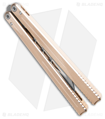 Nabalis Hydra Butterfly Balisong Trainer Champagne Aluminum (4.25" BB)