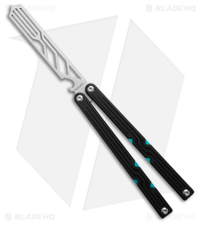Nabalis Trident Butterfly Knife Blue Blk Trainer - Blade HQ