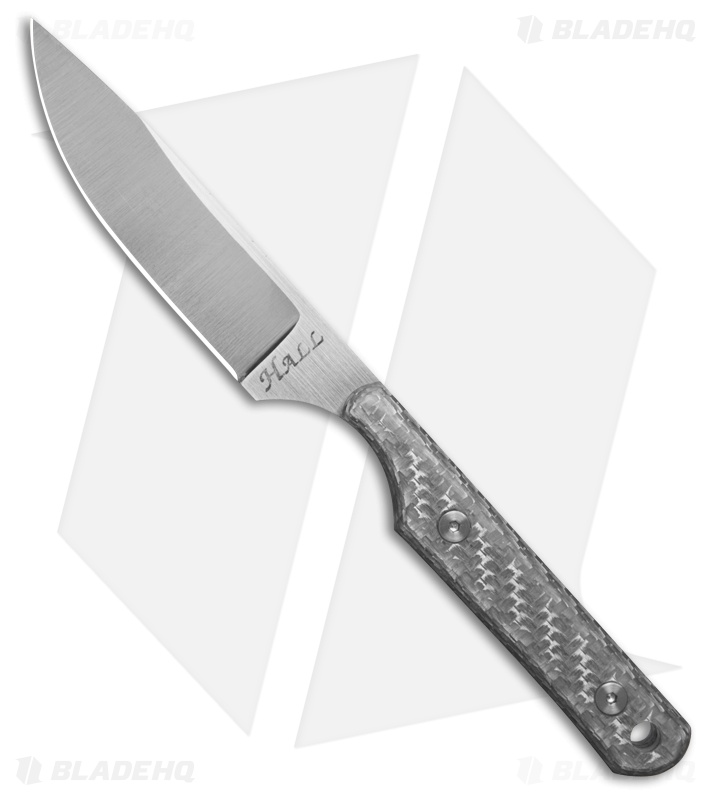 Jeff Hall Custom Neck Knife Silver Twill G-10 (2.25" Satin S30V)