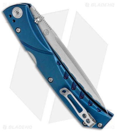Nemesis Knives MPR-1 Lockback Knife Blue Titanium (3.4" Satin)