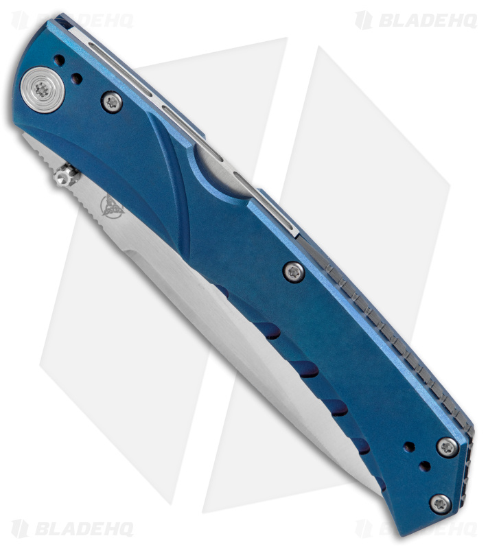 Nemesis Knives MPR-1 Lockback Knife Blue Titanium (3.4" Satin)