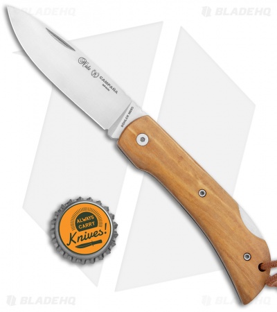 Nieto Campana Pocket Lockback Knife Olive Wood (3.25" Satin)