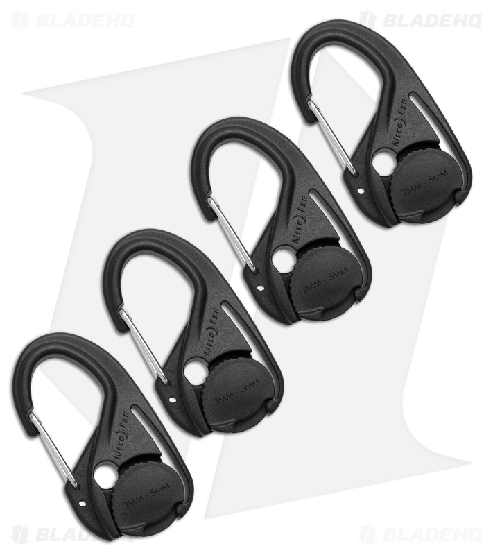 Nite Ize CamJam Cord Tighteners 4 Pack - Black Polymer