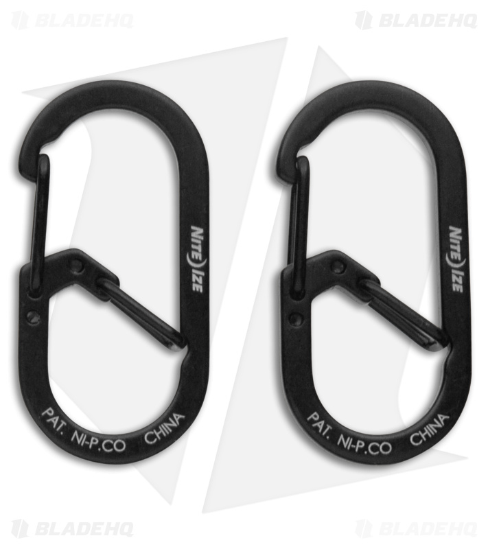 Nite Ize G-Series Carabiner #1 Black 2 Pk