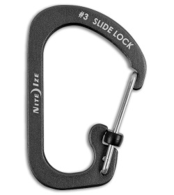 Nite Ize Carabiner Slide Lock Number 3 Coal