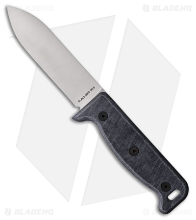 Ontario Black Bird ML5 Fixed Blade Blue Canvas Micarta (5.00" Satin) 
