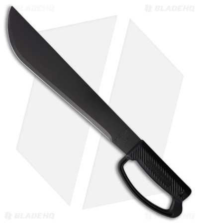 Ontario Camper Fixed Blade Machete Black D-Handle (Black 12.50")  