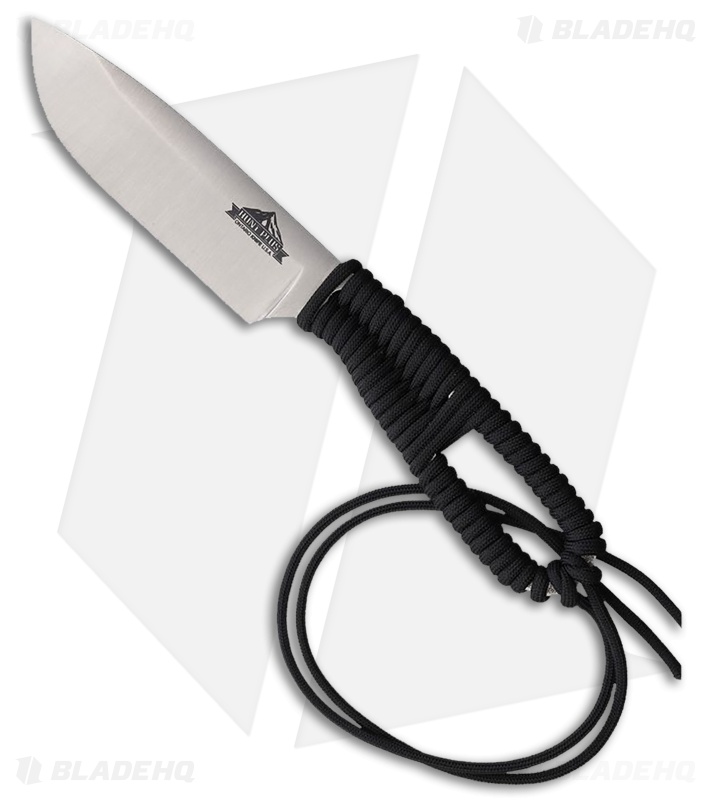 Ontario Hunt Plus Fixed Blade Drop Point Black Cord Wrapped (4.25" Satin)