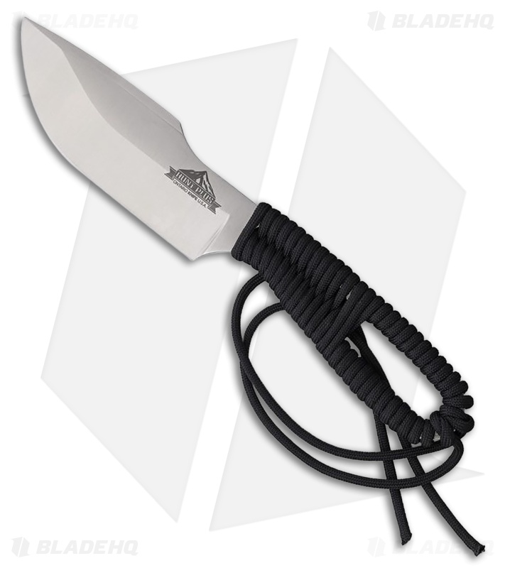 Ontario Hunt Plus Skinner Fixed Blade Knife Black Cord Handle (4.25" Satin) 