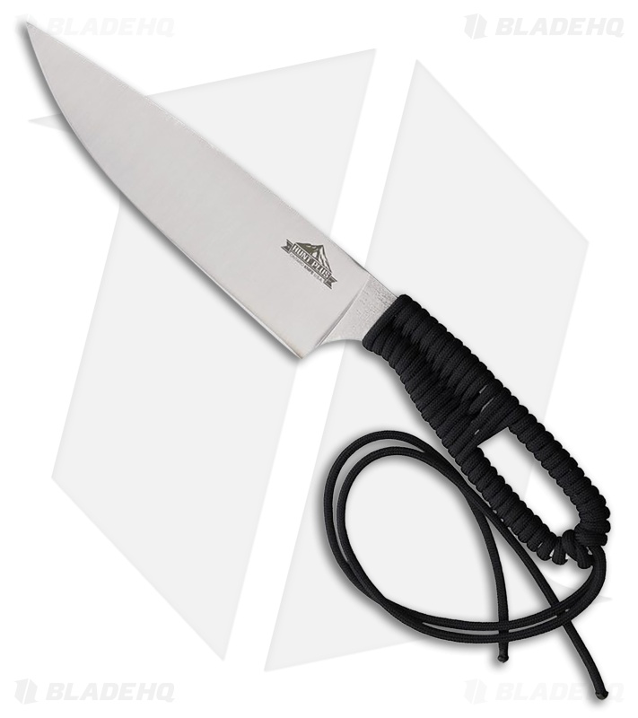 Ontario Hunt Plus Camp Fixed Blade Knife Black Cord Handle (6.00" Satin) 