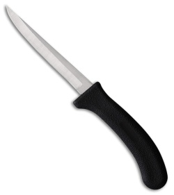 Ontario Poultry Fixed Blade Knife Black Plastic (5.00" Satin)