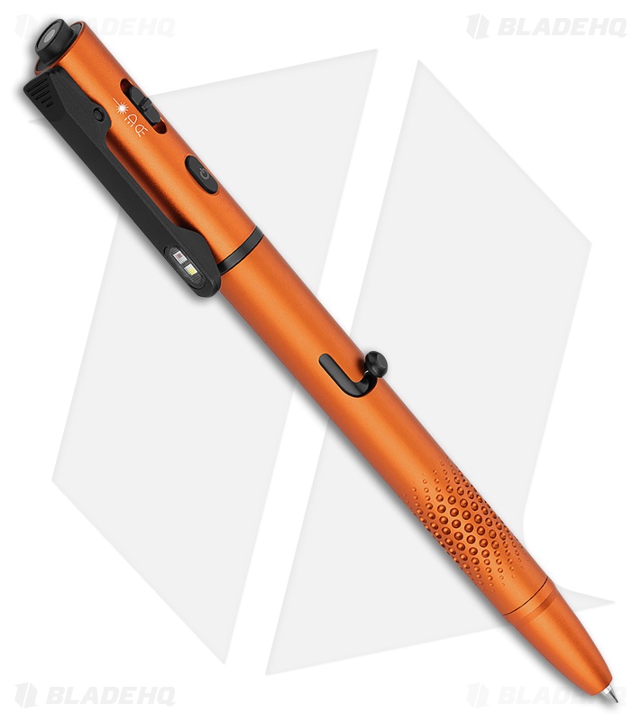 Olight O'Pen Glow Flashlight w/ Green Laser Pointer Pen Orange (120 Lumens)