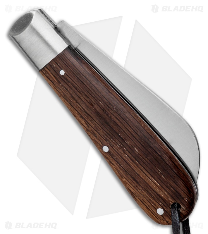 OTTER-Messer Large Anchor Knife Slip Joint Smoked Oak (3.1" Satin) 